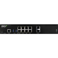 Front des Digi Connect EZ 8 seriellen Ger&auml;teserver mit 8x RS-232 Anschl&uuml;ssen von Digi
