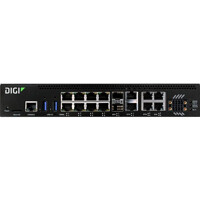 Digi Connect EZ 8 I/O SW serieller Ger&auml;teserver mit 8x RS-232 Anschl&uuml;ssen, I/Os und einem 4-Port Ethernet Switch