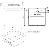 ERS Eco CO2 solarbetriebener LoRaWAN CO2 Sensor von Elsyse Zeichnung