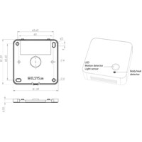 ERS Eye LoRa Sensor der die Zimmerbelegung erkennt von Elsys Zeichnung