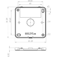 ERS CO2 Lite Indoor LoRaWAN CO2 Sensor von Elsys Zeichnung