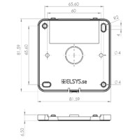 ERS Serie drahtlose Indoor LoRaWAN Sensoren mit NFC (Near Field Communication) von Elsys Zeichnung