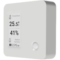 ETHd10 LoRaWAN Sensor mit Display für die Messung der Temperatur und Luftfeuchte von Elsys seitlich