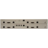 Rückseite mit Anschlüssen des EXT-2DVI-DLKVM-CAT6 DVI & USB KVM Extenders.