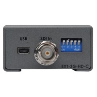 Vorderseite mit SDI Anschluss des EXT-3G-HD-C 3GSDI auf HDMI Konverters von Gefen.
