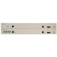 Rückseite mit Anschlüssen des EXT-CAT5-1600HD KVM Extenders von Gefen.