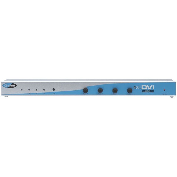 EXT-DVI-441N DVI Switcher von 4 Quellen auf 1 Deisplay von Gefen.