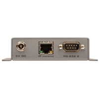 RJ-45 und RS-232 Anschlüsse des EXT-IP-2-RS2322 IP auf RS-232 Konverters von Gefen.