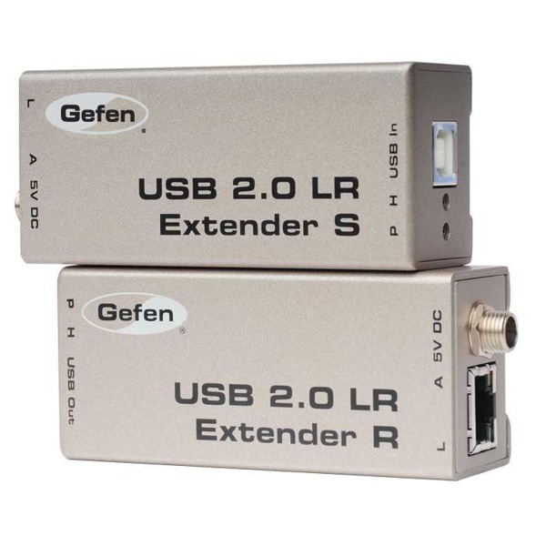 EXT-USB2.0-LR USB 2.0 Extender über Kat. 5e/6 auf 100m von Gefen.