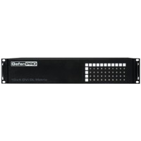 Vorderseite mit Schaltern des GEF-DVI-1044DL DVI Matrix Switchers von Gefen.