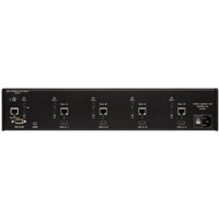 Rückseite mit Anschlüssen des GEF-HDFST-444-4ELR HDMI Matrix-Switches von Gefen.