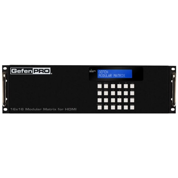 GEF-HDFST-MOD-16416-HD von Gefen ist ein 16x16 modularer HDMI Matrix-Switch.