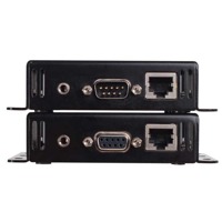 RS-232 und RJ-45 Anschlüsse des GTB-UHD2IRS-ELRPOL-BLK UHD HDMI Extenders von Gefen.