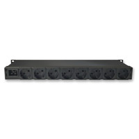 Rückseite des Expert Power Control 8031-3 8-fach schaltbarer PDU IP Stromverteiler von Gude