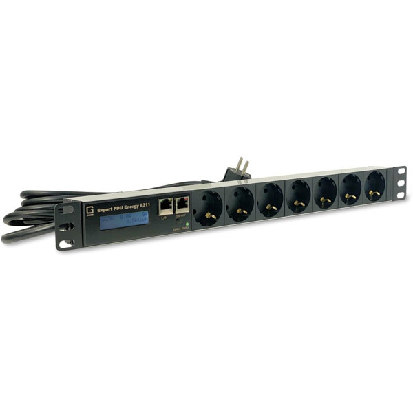 Expert PDU Energy 8311-2 7-fach Metered IP Stromverteiler mit Schuko Ausgängen von Gude