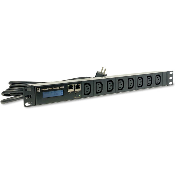 Expert PDU Energy 8311-4 8-fach Metered PDU mit IEC C13 Ausgängen und Differenzstrom-Überwachung Typ A von Gude