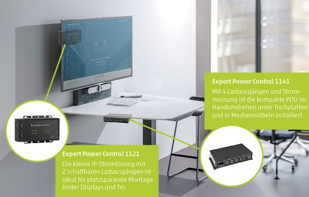 EPC-1121-1 2-fach schaltbare IP PDU mit IEC C13 Lastausgängen von Gude Anwendung mit EPC-1141-1