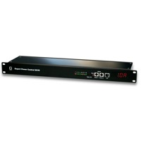 8-fach schaltbare Steckerleiste mit Strommessung über TCP/IP oder RS-232 mit Display und 2 Sensorports.