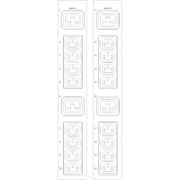 Expert Power Control 87-1210 20-fach schaltbare IP PDU von Gude Zeichnung der Anschlüsse