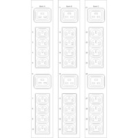 Expert Power Control 87-1310 30-fach schaltbare IP Steckdosenleiste von Gude Zeichnung der Ausgänge