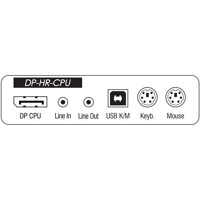 DP-HR-CPU DisplayPort Rechnermodul mit 300 MPixel/s Bandbreite von Guntermann und Drunck Anschlüsse vorne