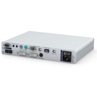 Ports des LwLVision DVI & VGA KVM-Extender Rechnermoduls von Guntermann & Drunck.