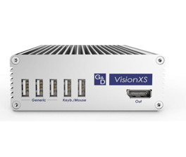 VisionXS-IP-DP-UHR kompakter DisplayPort 1.2 KVM over IP Extender von Guntermann und Drunck Tubus Gehäuse