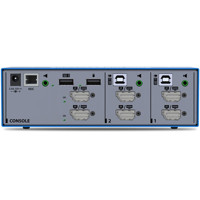 DK22PH-4 Secure 2-Port KVM Switch mit Dual-Head DP/HDMI Combo Ports von High Sec Labs Back