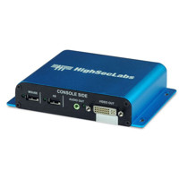 Konsolenseite des HKS100 Secure Isolators für DVI, USB und Audio von High Sec Labs.