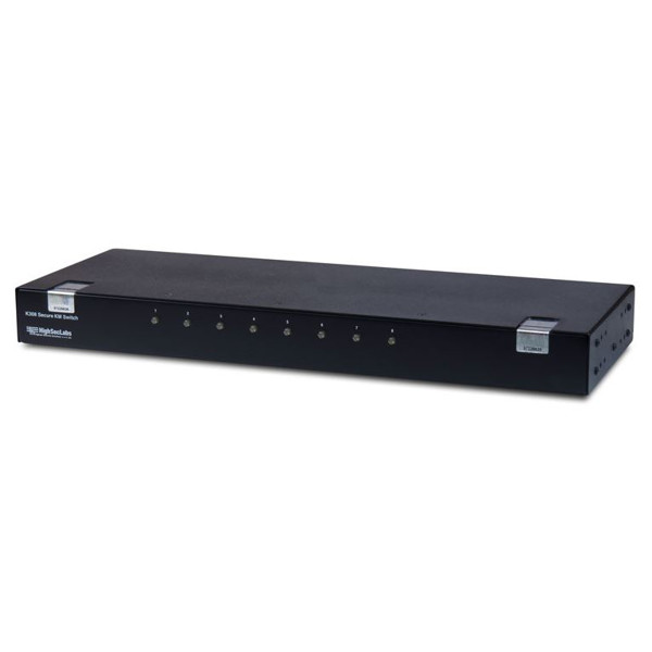 K308 Secure KM Switch mit 8 Ports von High Sec Labs für USB Tastatur/Maus und Audio.