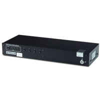 K424F Secure KVM Switch und Combiner für alle 4 Videosignale auf 1 oder 2 Displays.