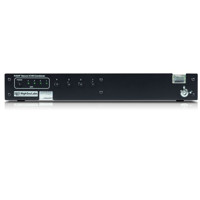 Vorderseite mit LEDs und Drucktasten des K424 Secure KVM Combiner Switches von High Sec Labs.