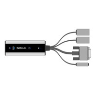 RX Einheit des KE3X USB und DVI KVM Extenders von High Sec Labs.