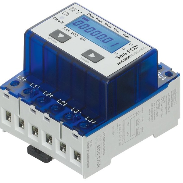 Hwg-ALE3D5FM10C3A00 ist ein geeichter (MID-konform), direkter, dreiphasiger Stromzähler.