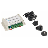 Set mit Netzteil der Damocles2 1208 Ethernet I/O Einheit mit 12 DIs und 8 DOs von HW group.