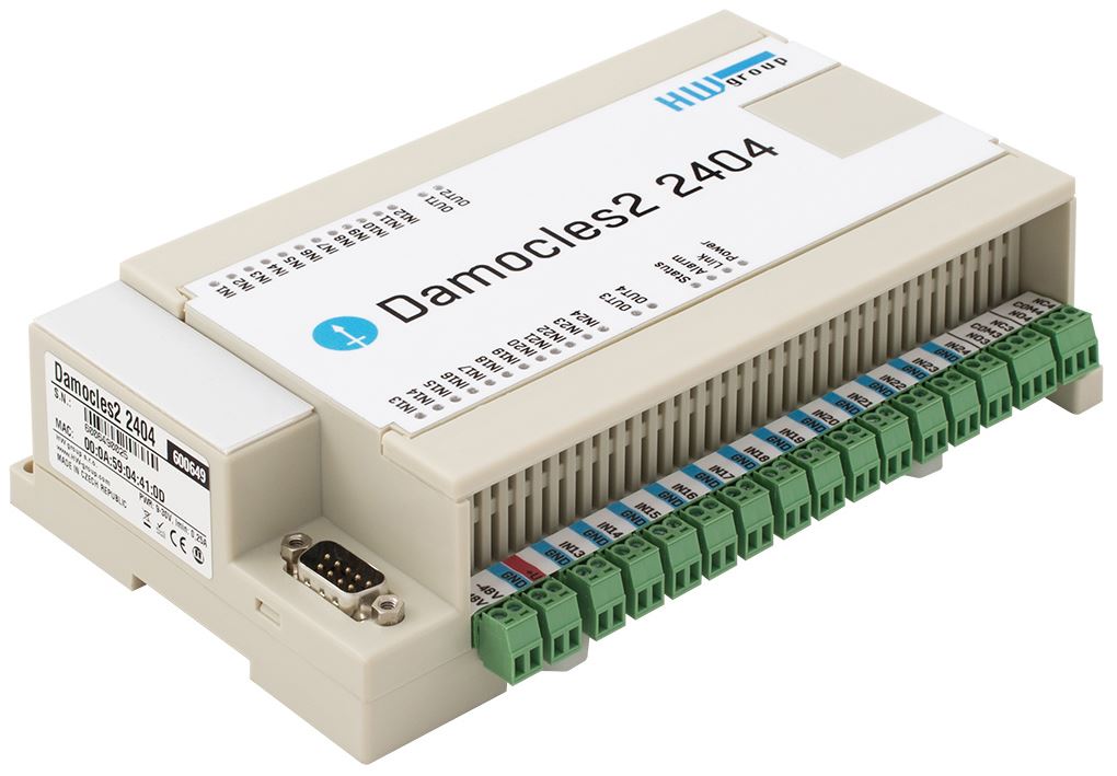 Damocles2 2404 - HW group Sichere SNMPv3 Remote I/O Einheit