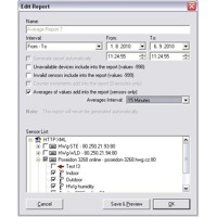 Filter für personalisierte Excel-Reports der HWg-PDMS Monitoring Software.