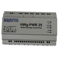 HWg-PWR25 misst Daten von 25 Messgeräten und  kann Kosten berechnen und Warnungen senden.