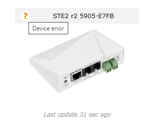 Device error STE2