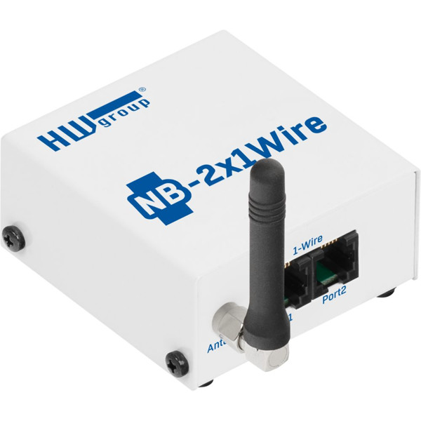 NB-2x1Wire NB-IoT Sensor für die Verbindung mit 1-Wire und 1-Wire UNI Sonden von HW group