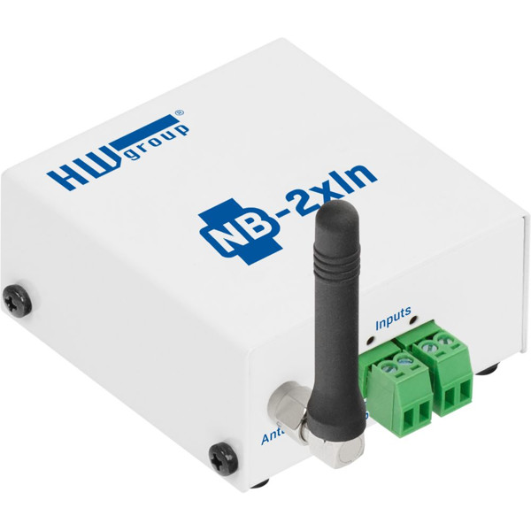 NB-2xIn NB-IoT Sensor für das Überwachen von 2x digitalen Inputs von HW group