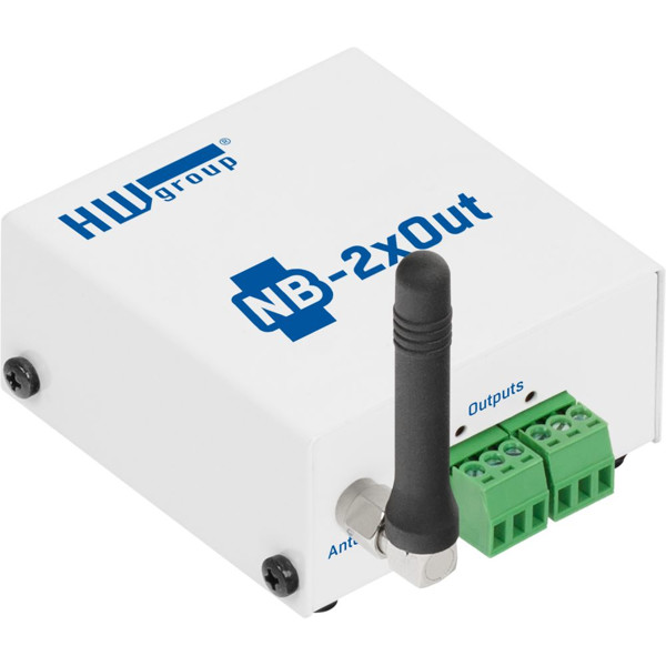 NB-2xOut NB-IoT Sensor mit 2x Relais Ausgängen und SensDesk von HW group