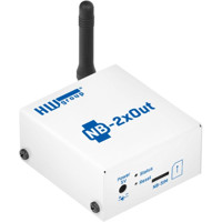 NB-2xOut NB-IoT Sensor mit 2x Relais Ausgängen und SensDesk von HW group Front