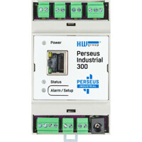 Perseus Industrial 300 industrielle LAN Monitoring Lösung von HW group von vorne Perseus Industrial 300 HW group industrielle LAN Monitoring Lösung von vorne