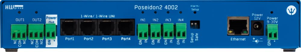 Poseidon2 4002 sichere Lösung für Serverraum Überwachung von HW group Front