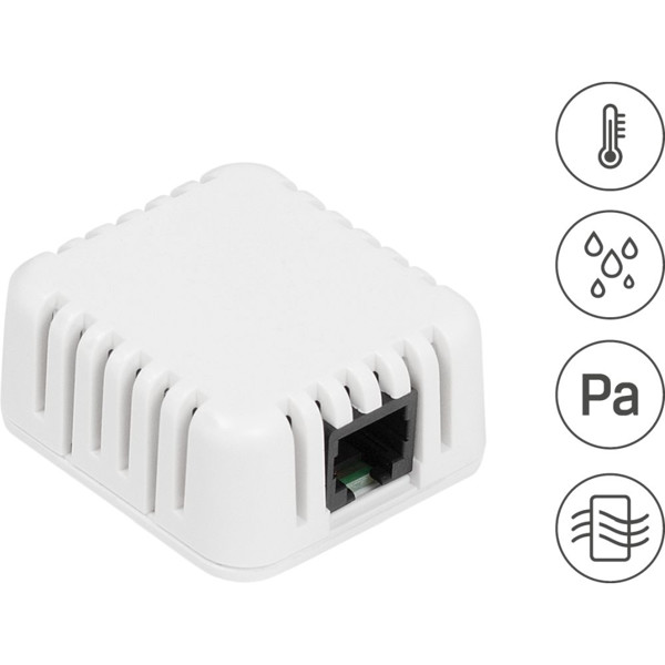 Sensor THPVoc 1W-UNI Temperatur-, Luftfqualitäts-, Luftfeuchtigkeits und Luftdrucksensor von HW group