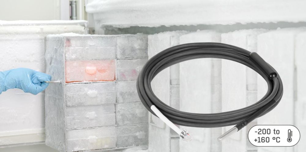 Temp-1Wire Pt100 Frost Temperatursensor für extrem niedrige Temperaturen von HW group Anwendungsbeispiel