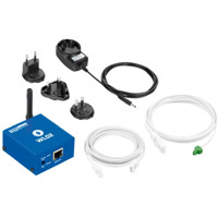 WLD2 Wasserdetektor mit 4x Sensorkabeln, WiFi und Ethernet für Leckageüberwachung von HW Group Kabel