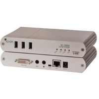 EL3500 von Icron ist ein USB & DVI KVM Extender über CAT 5e auf 500m.