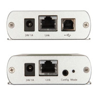 Rückseite mit Ein- und Ausgängen der USB 2.0 Ranger 2312 USB Verlängerung von Icron.